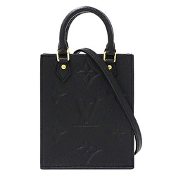 Louis Vuitton LOUIS VUITTON Bag Monogram Empreinte Women's Handbag Shoulder 2way Petite Sac Plat Noir M81417 Black