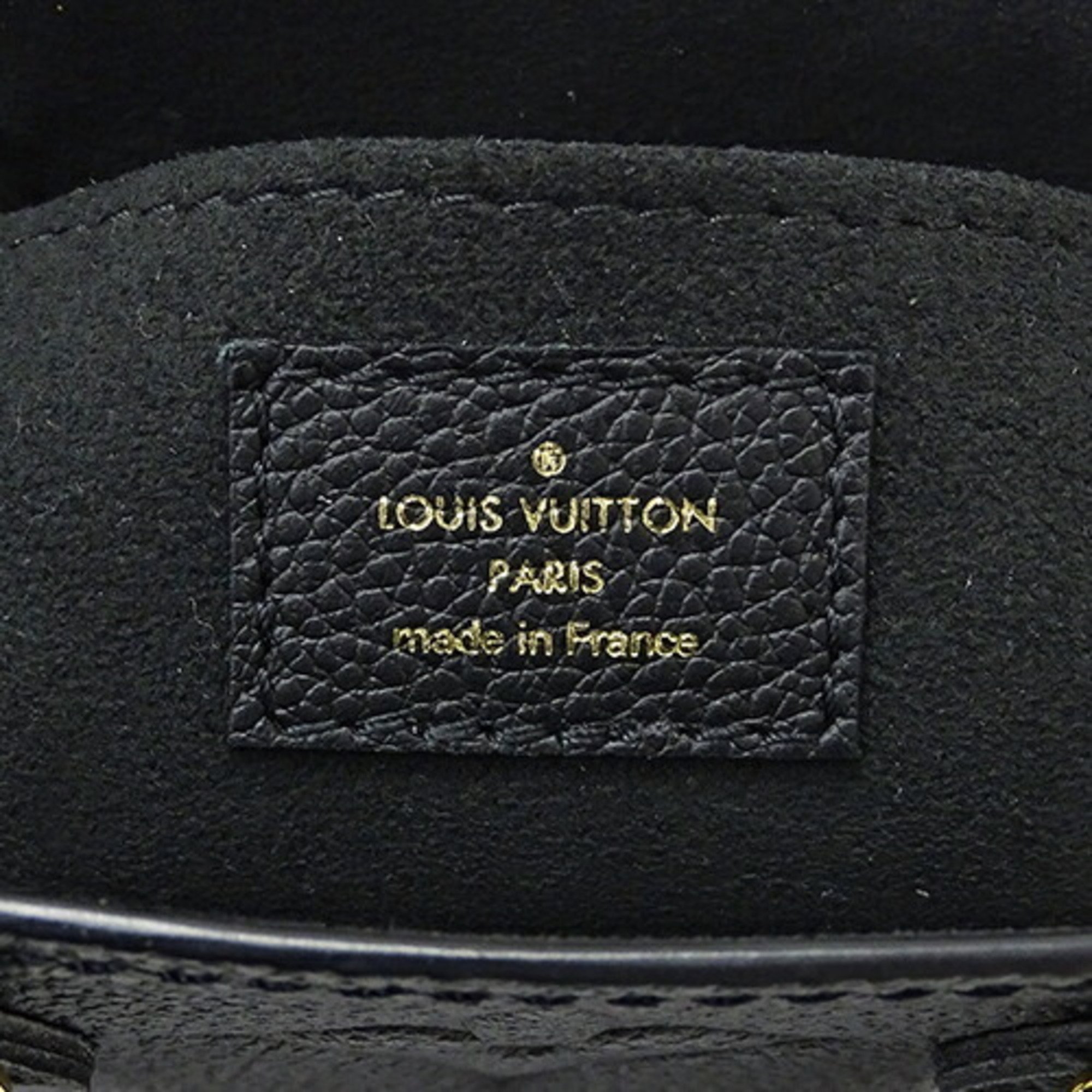 Louis Vuitton LOUIS VUITTON Bag Monogram Empreinte Women's Handbag Shoulder 2way Petite Sac Plat Noir M81417 Black