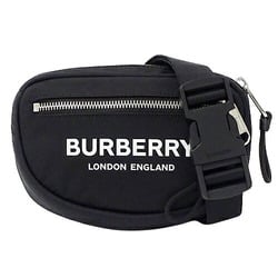 Burberry BURBERRY bag for women, body bag, waist nylon, black, compact