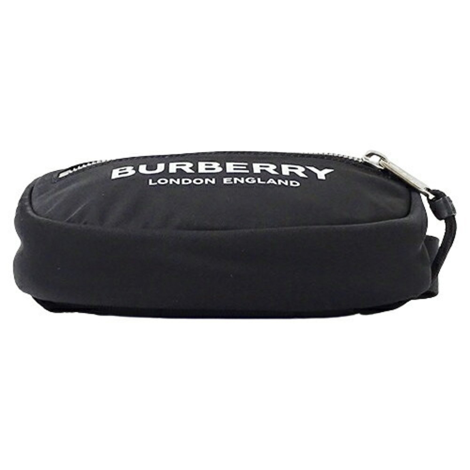 Burberry BURBERRY bag for women, body bag, waist nylon, black, compact