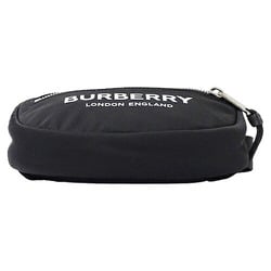 Burberry BURBERRY bag for women, body bag, waist nylon, black, compact