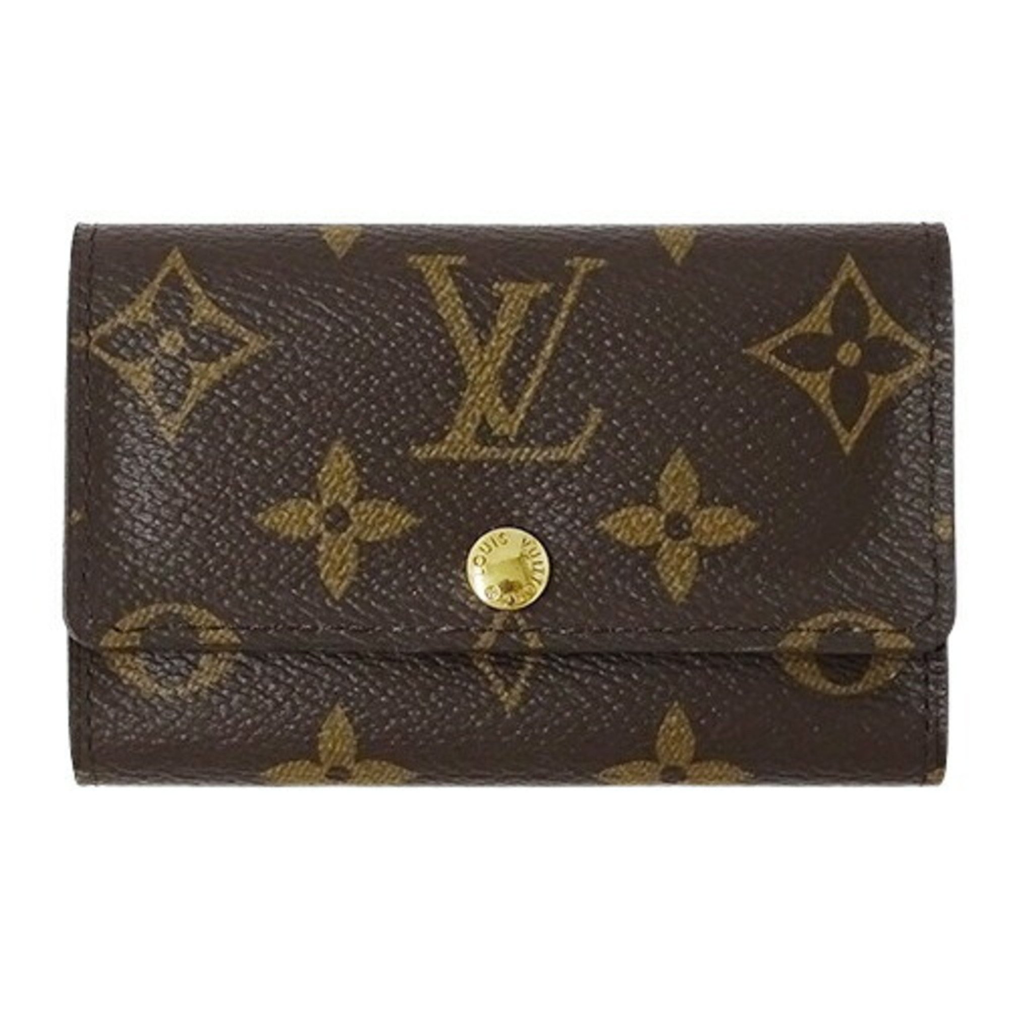 Louis Vuitton LOUIS VUITTON Key Case Monogram Women's Men's Multicle 6 M62630 Brown Compact