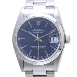 ROLEX Rolex Datejust 78240 Blue Dial Wristwatch Stainless Steel Boys Men's Women's 39549