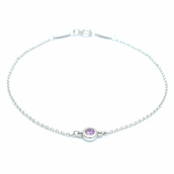 TIFFANY&Co. Tiffany by the Yard Bracelet 1P Pink Sapphire Elsa Peretti Silver 925 292261