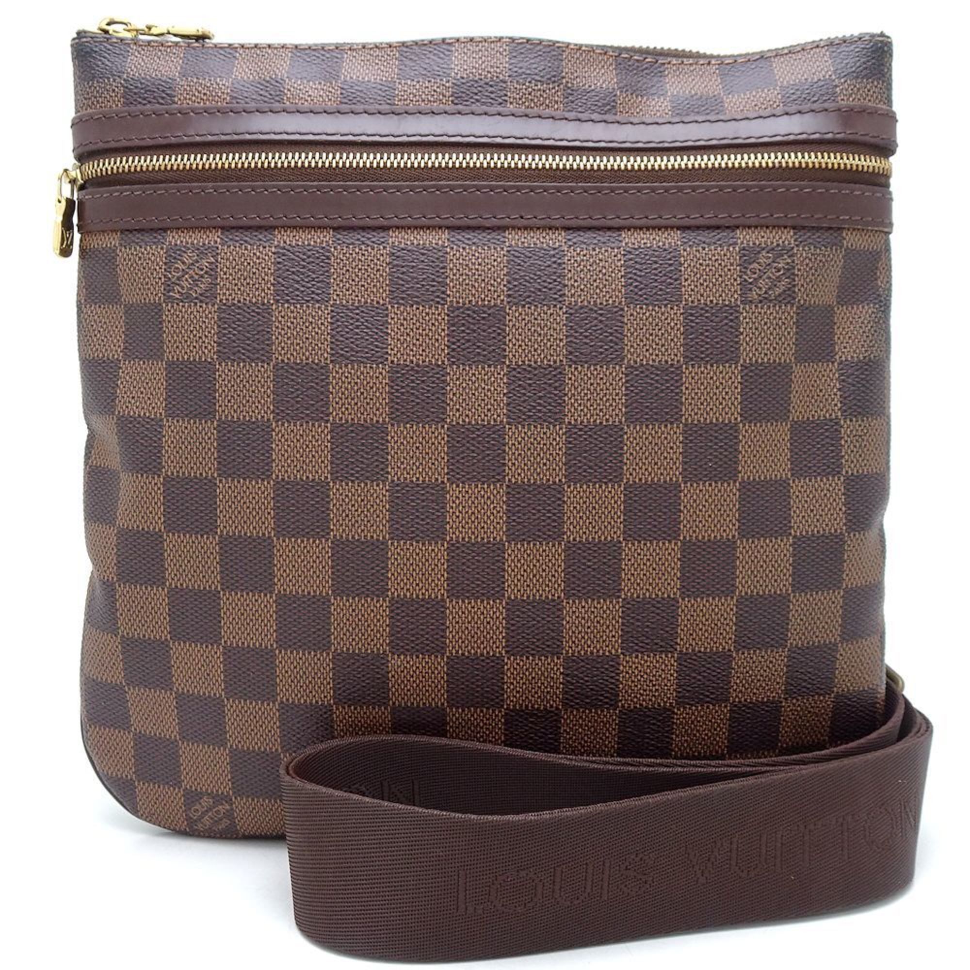 LOUIS VUITTON Louis Vuitton Damier Pochette Bosphore N51111 Shoulder Bag Ebene 351528