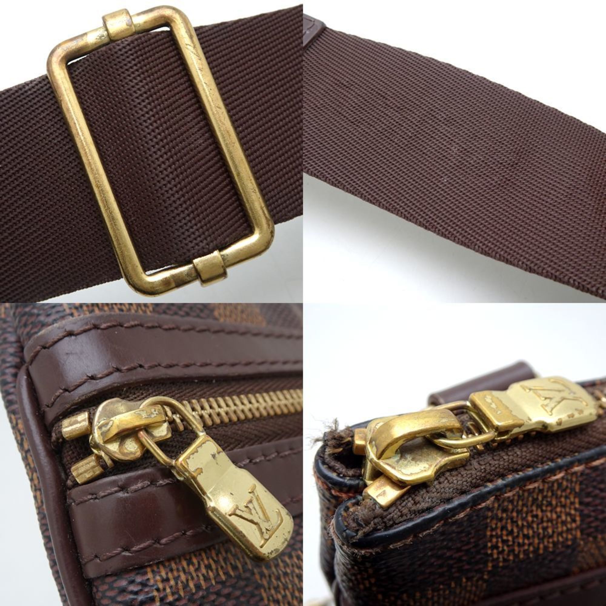 LOUIS VUITTON Louis Vuitton Damier Pochette Bosphore N51111 Shoulder Bag Ebene 351528