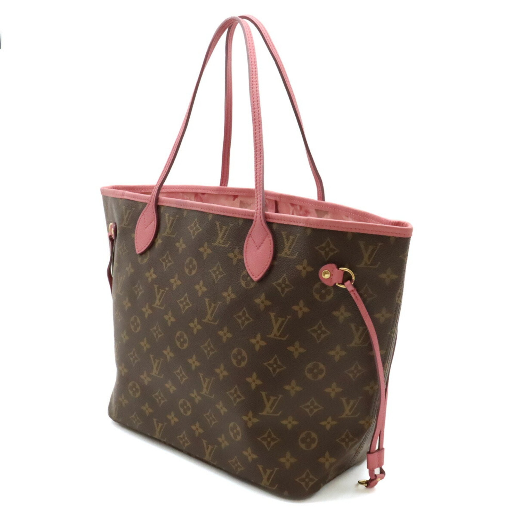 LOUIS VUITTON Louis Vuitton Monogram Ikat Flower Neverfull MM Tote Bag Shoulder Rose Velours M40939