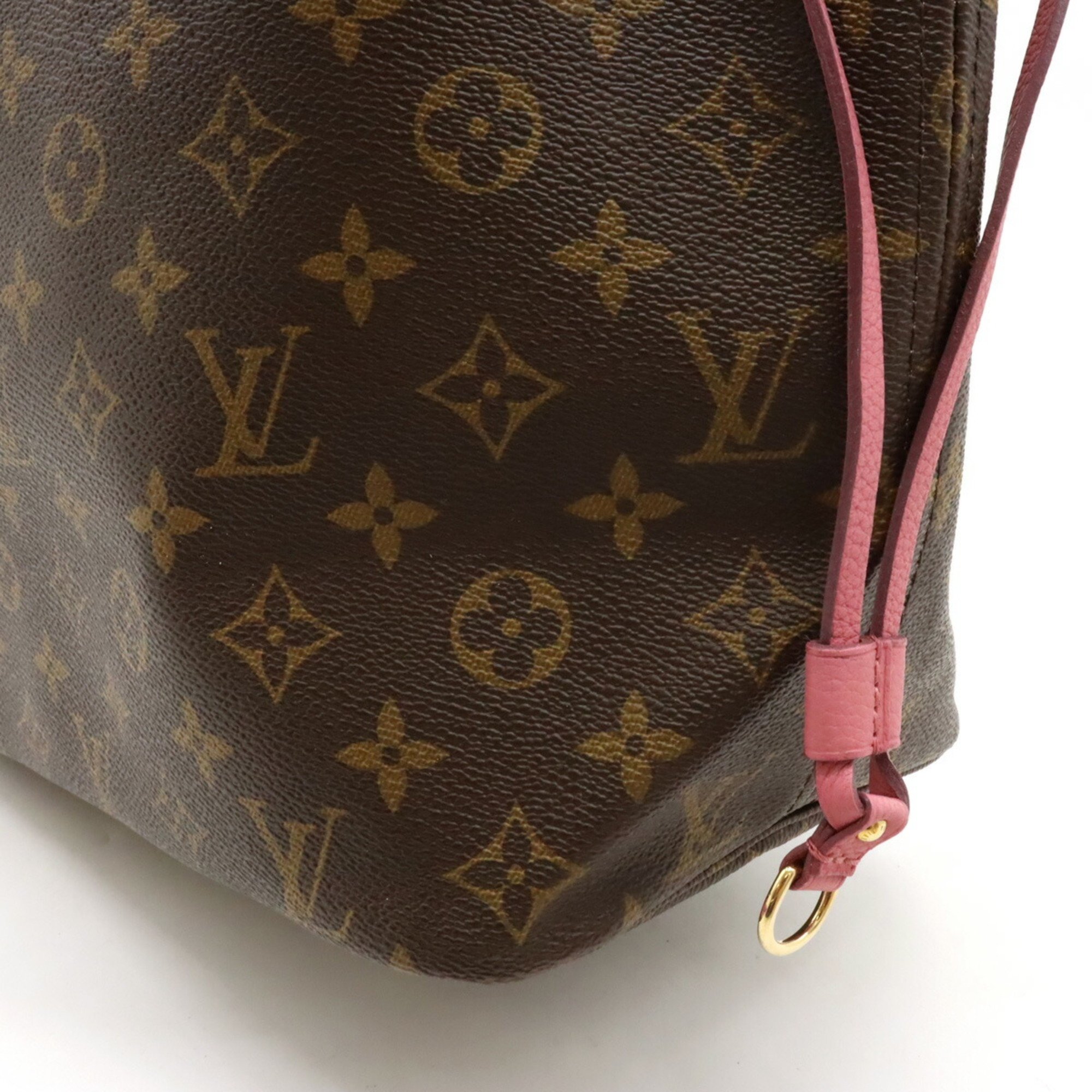 LOUIS VUITTON Louis Vuitton Monogram Ikat Flower Neverfull MM Tote Bag Shoulder Rose Velours M40939