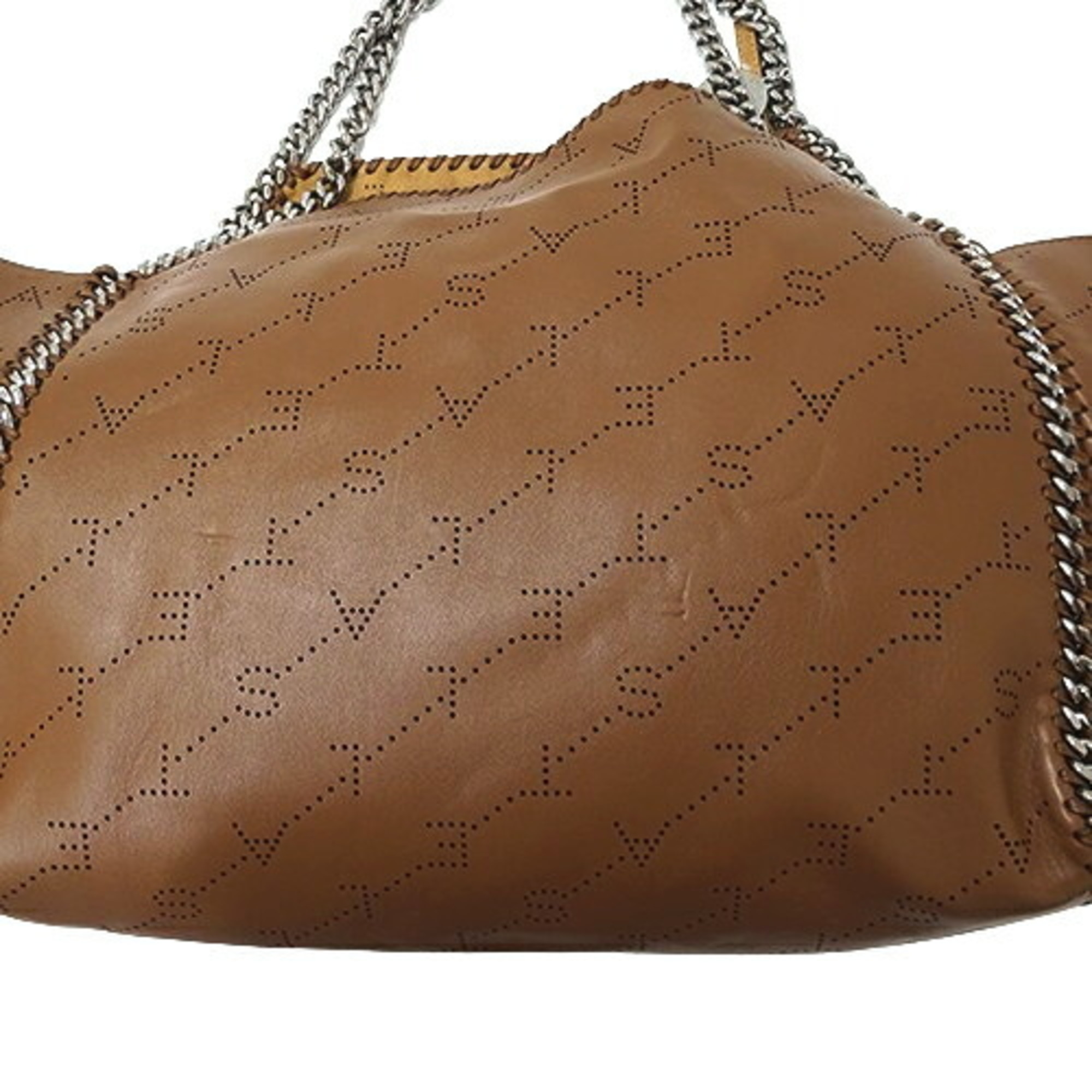 Stella McCartney Bags Women's Tote Leather Falabella Brown Chain