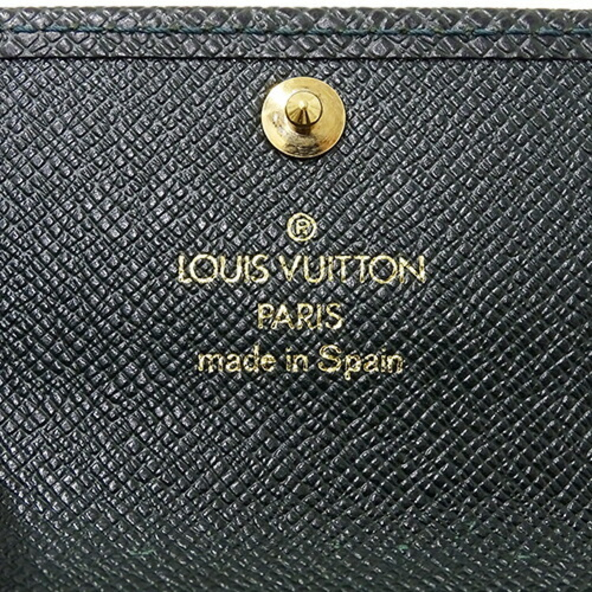 Louis Vuitton Taiga Key Case Men's Multicle 4 Episea M30524 Green Compact