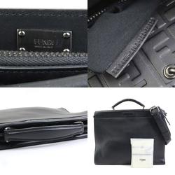 FENDI handbag shoulder bag peekaboo fit leather black men's e58957a