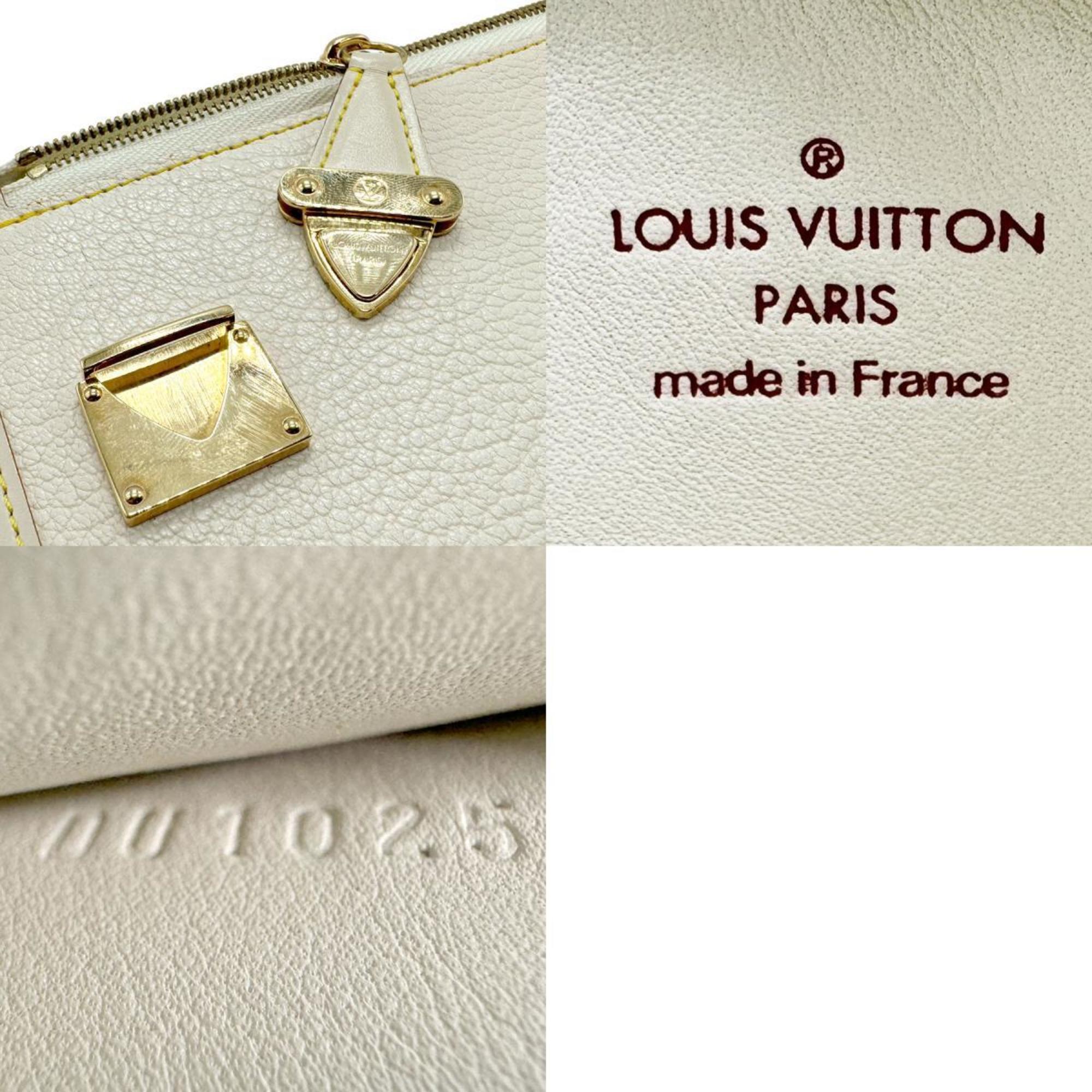 Louis Vuitton LOUIS VUITTON Pouch Suhali Andean Bansable Leather Blanc Men's Women's M91945 z2060