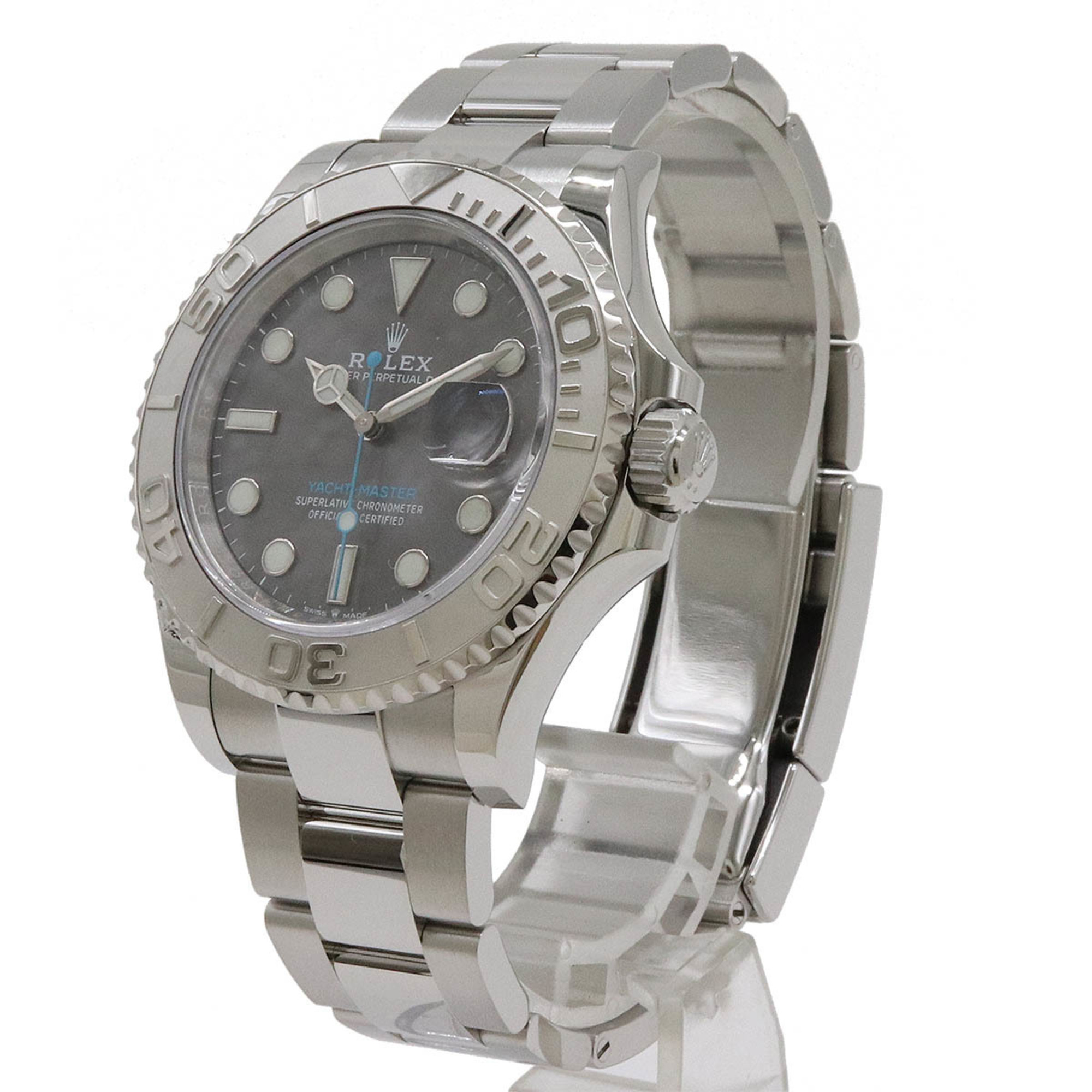 ROLEX Rolex Yachtmaster Rolesium Dark Rhodium Dial Date SS Platinum Bezel Random Men's AT Automatic Watch 126622