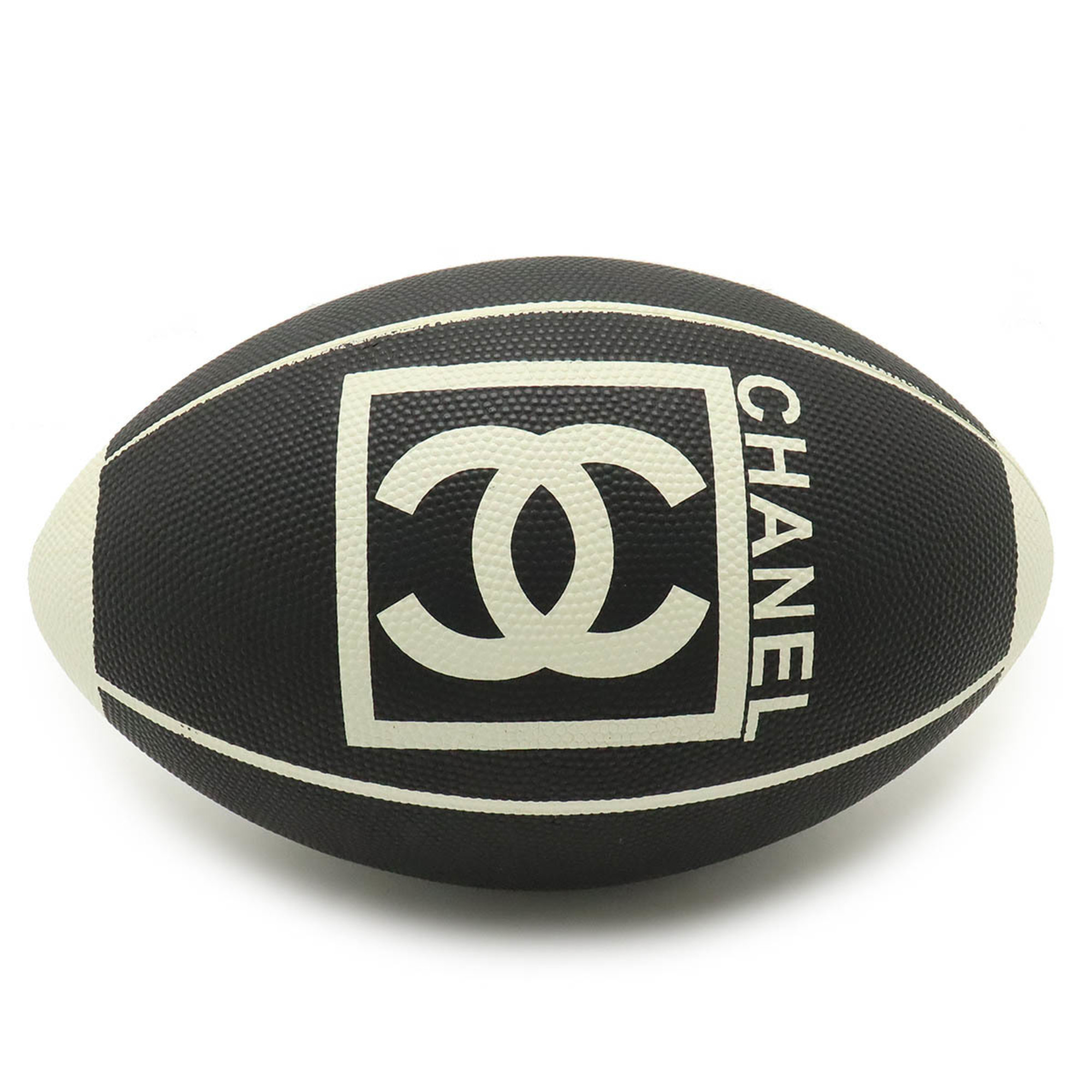 CHANEL Chanel Sports Line Coco Mark Rugby Ball Only Black White