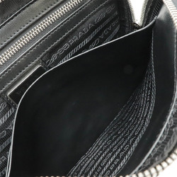 PRADA SAFFIANO TRAVEL Second Bag Clutch Handbag Leather NERO Black Purchased at an overseas duty-free shop 2VF017