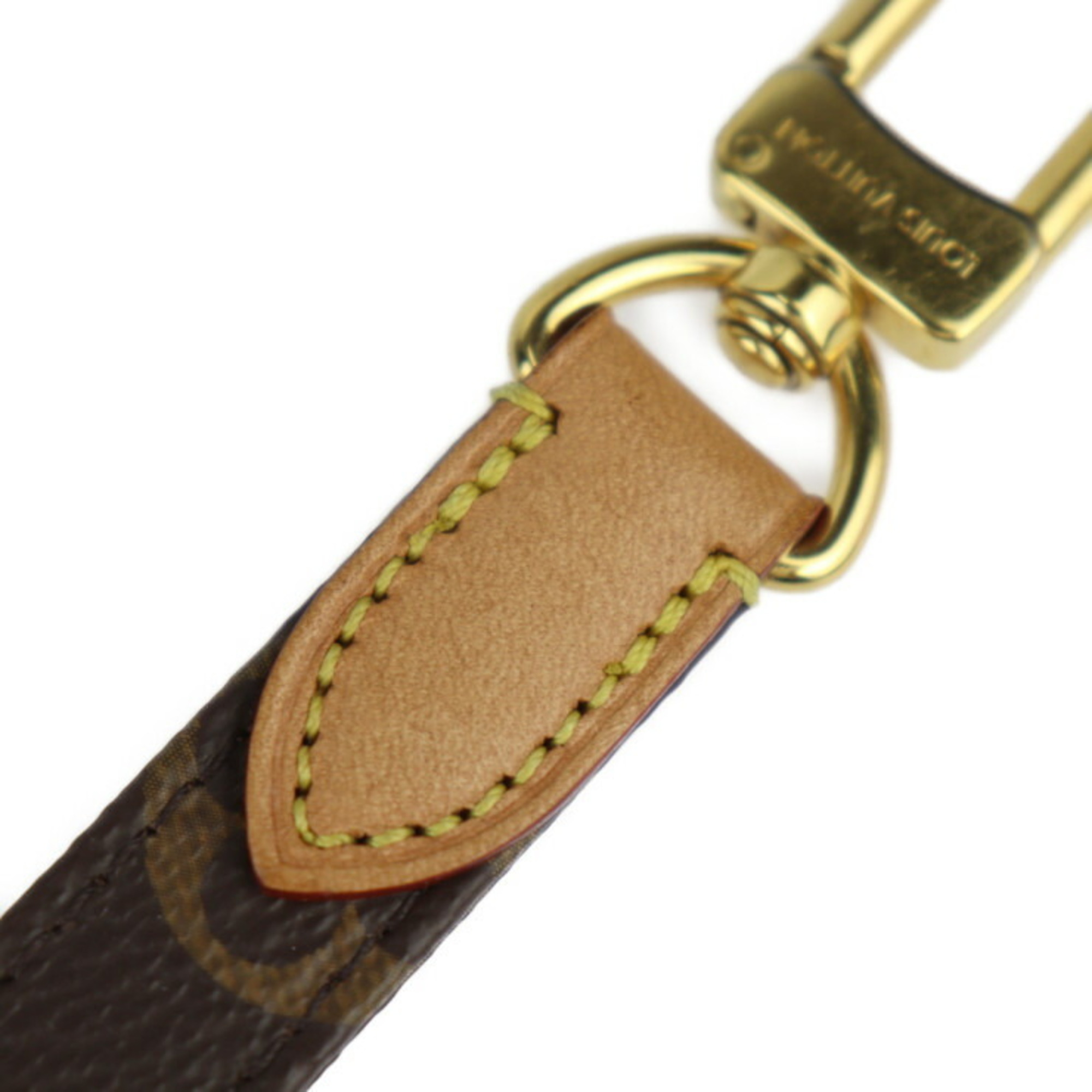 LOUIS VUITTON Louis Vuitton Dog Leash Accessories M80338 Monogram Canvas Leather Brown Medium Lead Pet Supplies