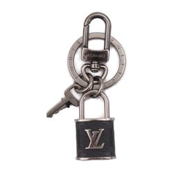 LOUIS VUITTON Louis Vuitton Porte-Clé LV Lock Keychain M00967 Metal Monogram Eclipse Silver Black x Grey Keyring Bag Charm