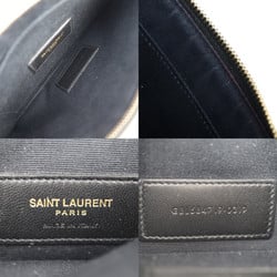 Yves Saint Laurent SAINT LAURENT PARIS Saint Laurent Paris Bill Pouch Large 584719 Leather Black Wristlet YSL Quilted Multi-Case