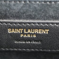 SAINT LAURENT Saint Laurent Kate Small Chain Shoulder Bag 469390 Leather Gold Black YSL