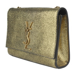 SAINT LAURENT Saint Laurent Kate Small Chain Shoulder Bag 469390 Leather Gold Black YSL