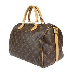 LOUIS VUITTON Louis Vuitton Speedy 30 Bandouliere Handbag M41112 Monogram Canvas Leather Brown Shoulder Bag Boston