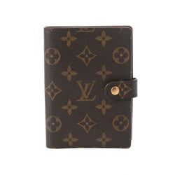 LOUIS VUITTON Louis Vuitton Monogram Agenda PM Brown R20005 Unisex Canvas Notebook Cover