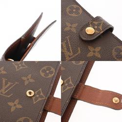 LOUIS VUITTON Louis Vuitton Monogram Agenda PM Brown R20005 Unisex Canvas Notebook Cover