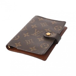 LOUIS VUITTON Louis Vuitton Monogram Agenda PM Brown R20005 Unisex Canvas Notebook Cover