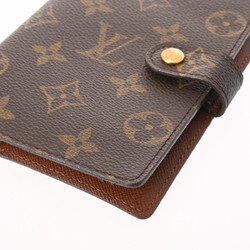 LOUIS VUITTON Louis Vuitton Monogram Agenda PM Brown R20005 Unisex Canvas Notebook Cover