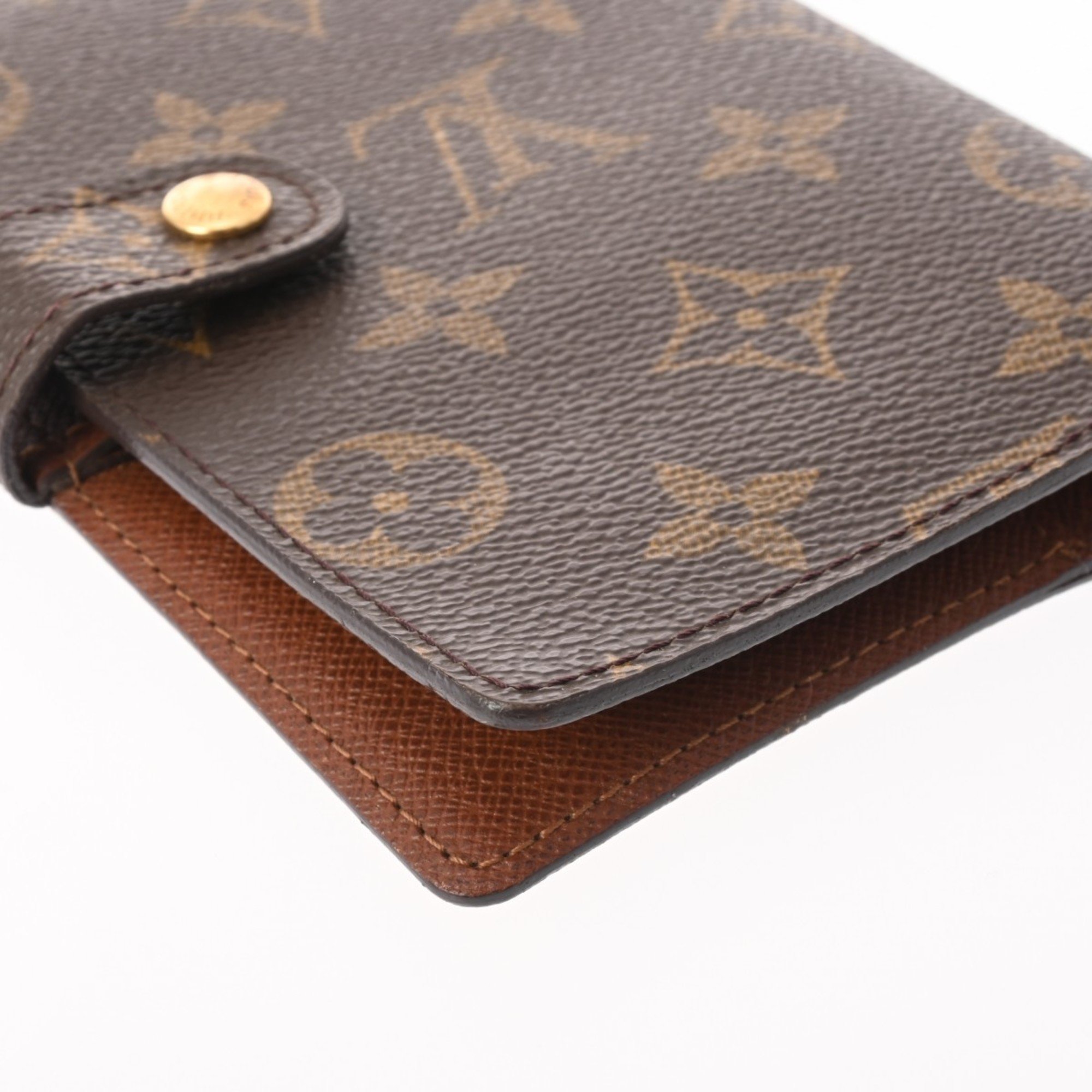 LOUIS VUITTON Louis Vuitton Monogram Agenda PM Brown R20005 Unisex Canvas Notebook Cover