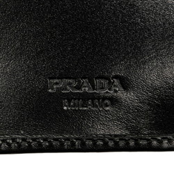 Prada Key Case M222C Black Leather Women's PRADA