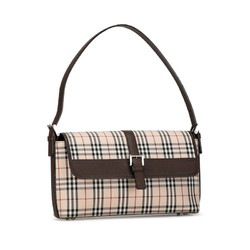 Burberry Nova Check Handbag Bag Beige Brown Canvas Leather Women's BURBERRY