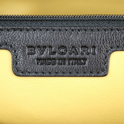 BVLGARI Leoni Handbag - Leather Black Lion Hardware Boston