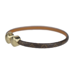 LOUIS VUITTON Louis Vuitton Bracelet Historique M6407E Size 19 Monogram Canvas Leather Brown