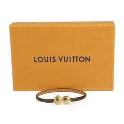 LOUIS VUITTON Louis Vuitton Bracelet Historique M6407E Size 19 Monogram Canvas Leather Brown