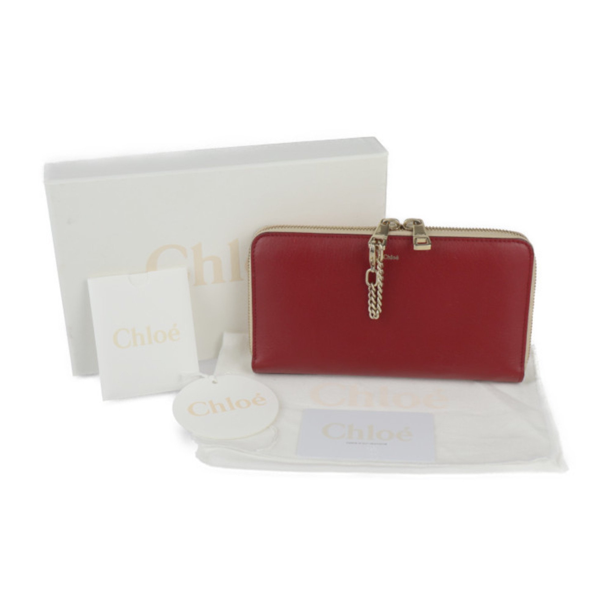 Chloé Chloe Bailey Long Wallet 3P0266 Lambskin Acerola Blossom Pink Round