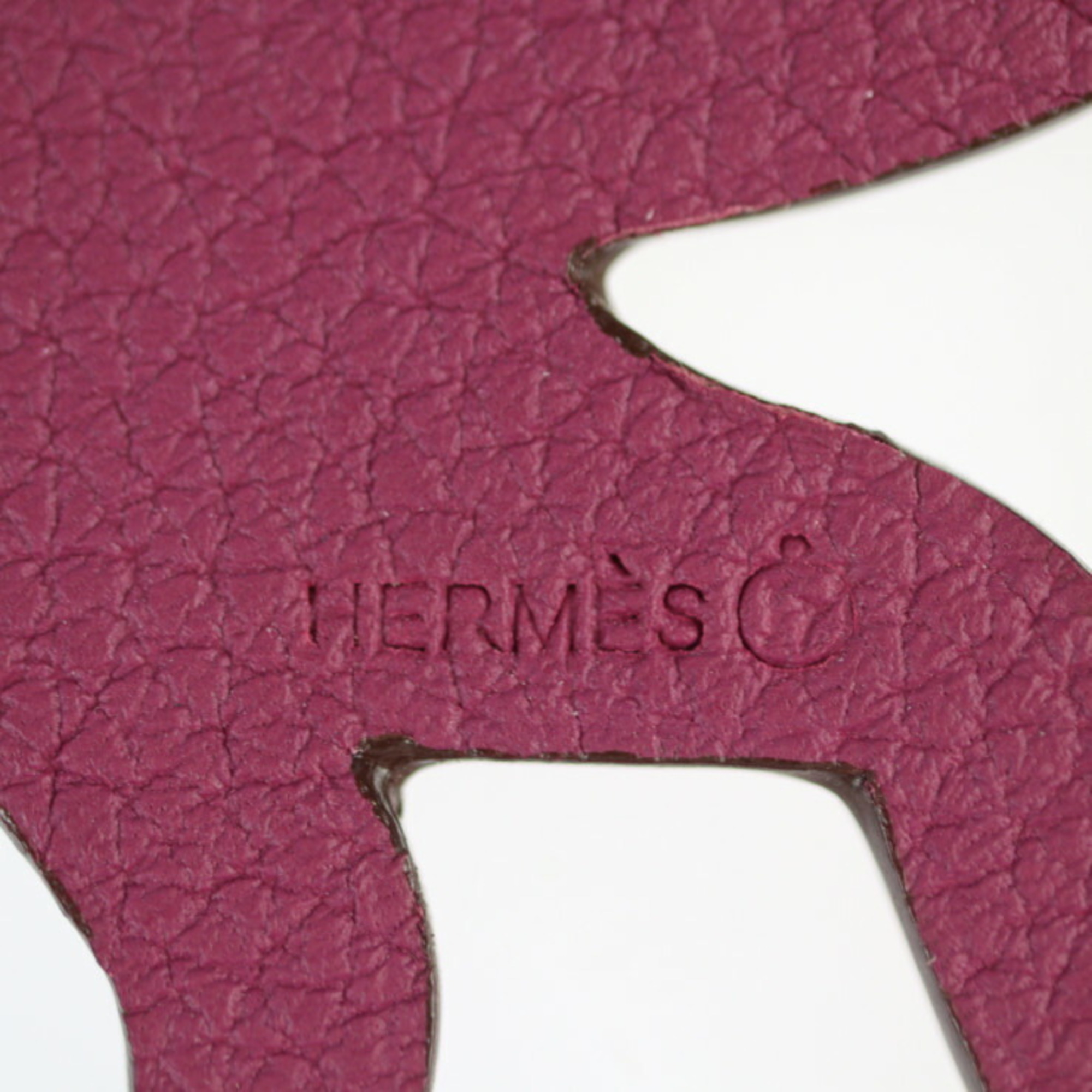 HERMES Hermes Charm Monkey Petit H Accessories - Veau Epsom Taurillon Clemence Silk Blue Purple Bag