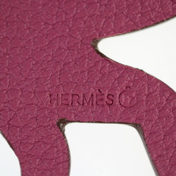 HERMES Hermes Charm Monkey Petit H Accessories - Veau Epsom Taurillon Clemence Silk Blue Purple Bag