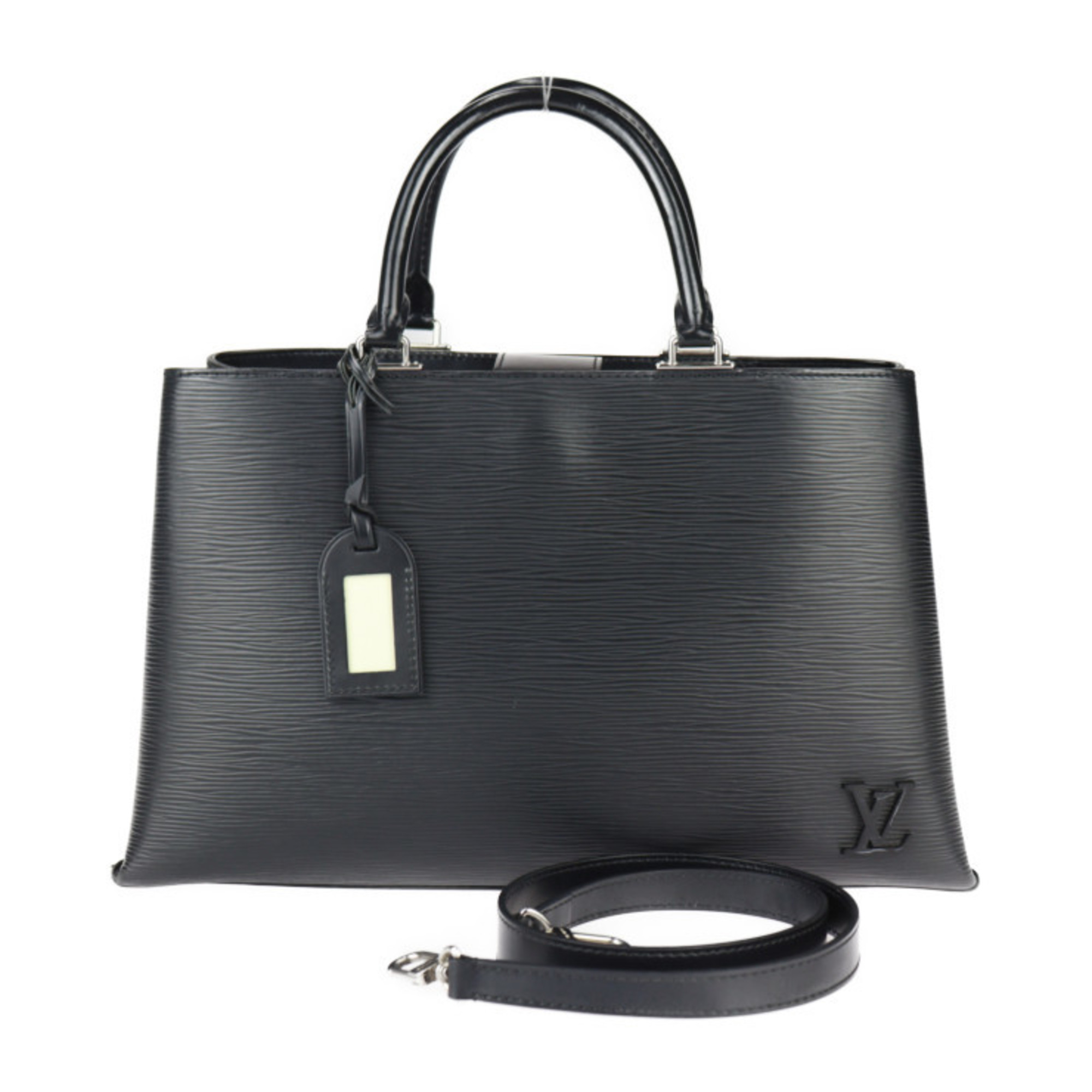 LOUIS VUITTON Louis Vuitton Kleber MM Handbag M51323 Epi Leather Black Shoulder Bag