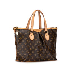 Louis Vuitton Monogram Palermo PM Handbag M40145 Brown PVC Leather Women's LOUIS VUITTON