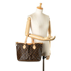 Louis Vuitton Monogram Palermo PM Handbag M40145 Brown PVC Leather Women's LOUIS VUITTON