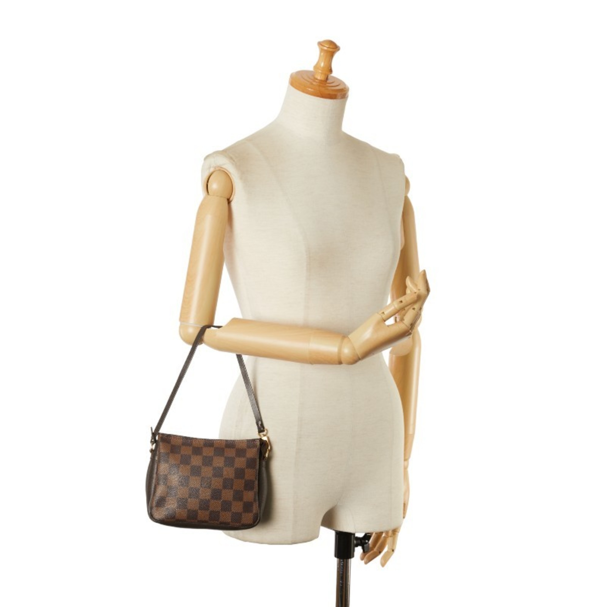 Louis Vuitton Damier Truth Makeup Shoulder Bag N51982 Brown PVC Leather Women's LOUIS VUITTON