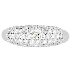 POLA Pave Diamond Ring, 1.10ct, Size 20, Pt900, Women's