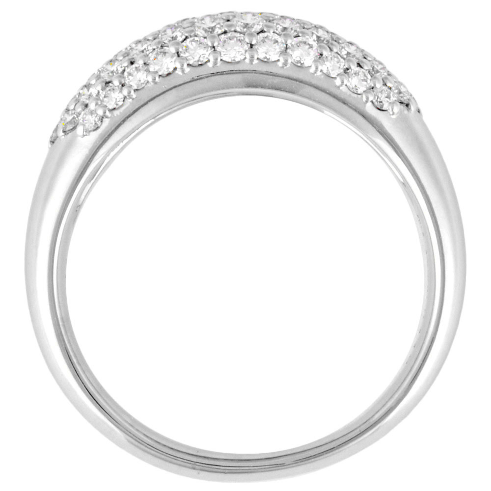 POLA Pave Diamond Ring, 1.10ct, Size 20, Pt900, Women's