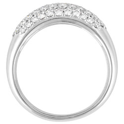 POLA Pave Diamond Ring, 1.10ct, Size 20, Pt900, Women's