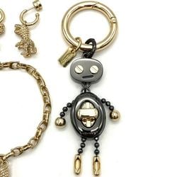 COACH 3-piece set: Pavé Lexi bracelet, Huggie earrings, robot charm, gold