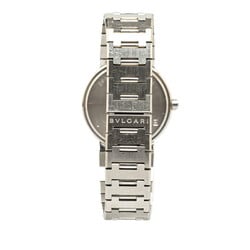 BVLGARI Wristwatch BB33SS Quartz Black Dial Stainless Steel Men's