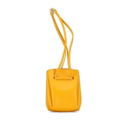 Hermes Vespa Pouch Yellow Cushvel Women's HERMES