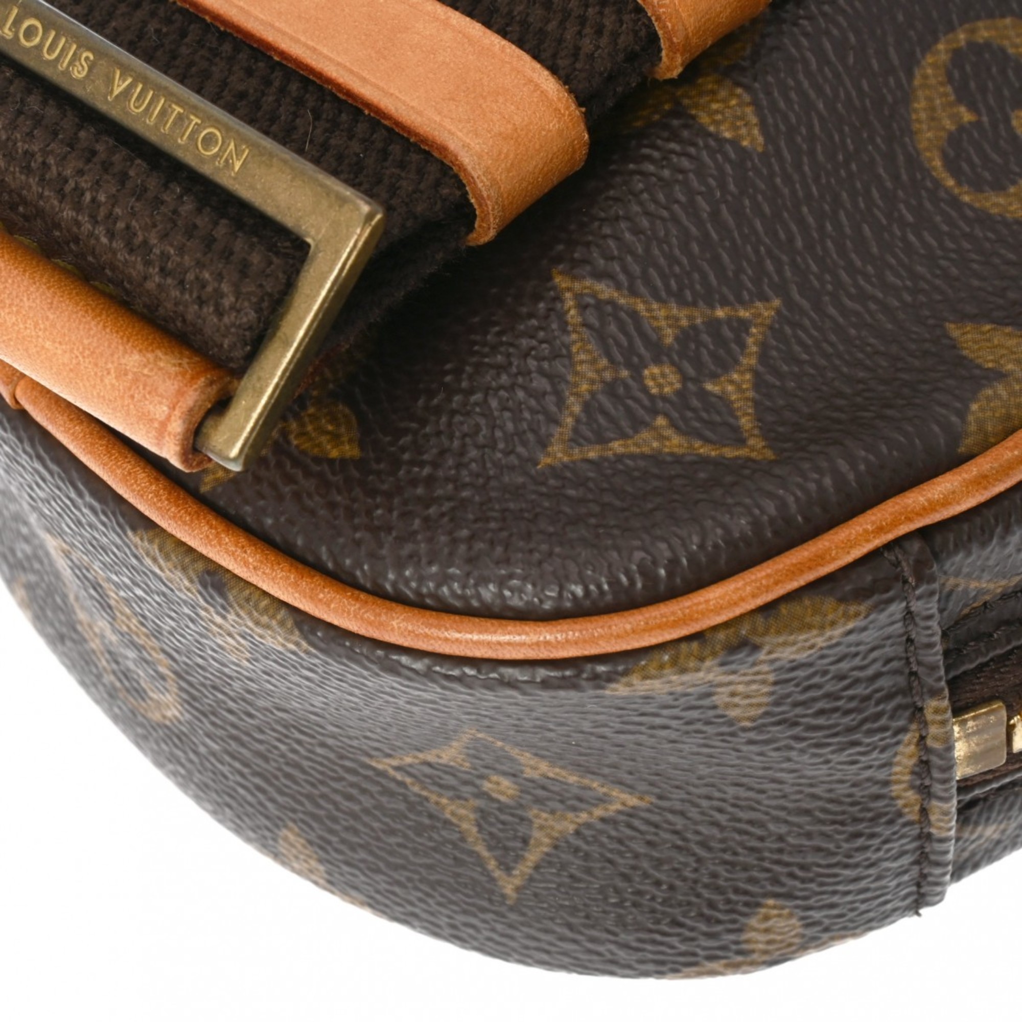 LOUIS VUITTON Louis Vuitton Monogram Pochette Ganjou Brown M51870 Men's Canvas Body Bag