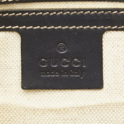 Gucci GG Supreme Shoulder Bag 223666 Beige Navy PVC Women's GUCCI